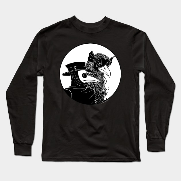 Plague Doctor and Amabie Long Sleeve T-Shirt by R Honey Pots